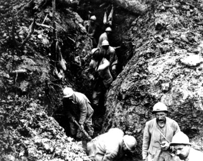 In the trenches in Verdun, 1916