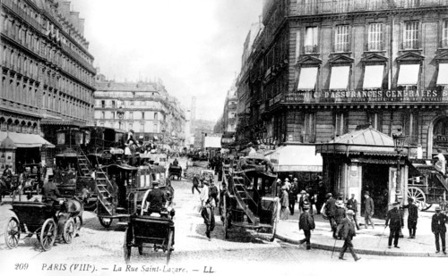 Rue Saint-Lazare à Paris
