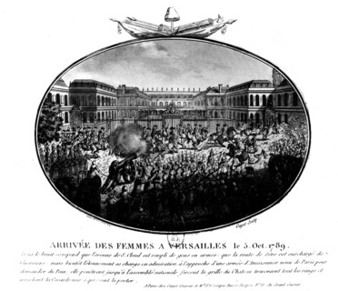 Arrivée des femmes de Paris à Versailles