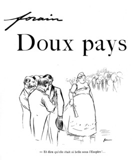 Dessin de Jean-Louis Forain (1852-1931). "Doux pays"