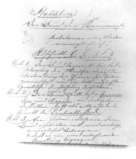 Project for statuses of the Communist league, written by Karl Marx