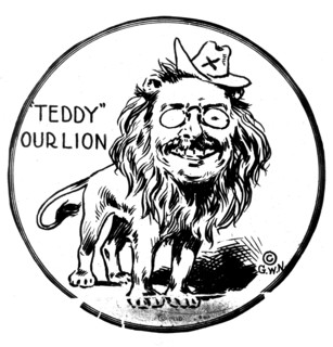 Caricature of Theodore Roosevelt (1858-1919)