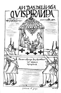 Peruvian manuscript: Chronicles of Huaman