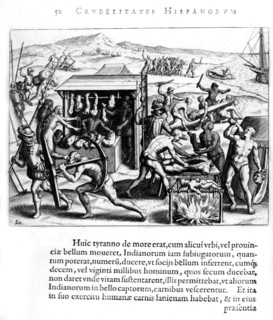 de Bry, La cruauté des Espagnols aux Nouvelles Indes