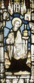 English stained glass window, Ste. Maria Magdelena