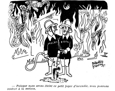 Caricature concernant l'affaire de Suez