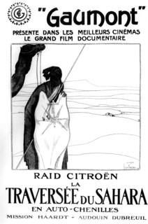 Affiche de Georges Lepape pour le raid Citroën et la traversée du Sahara