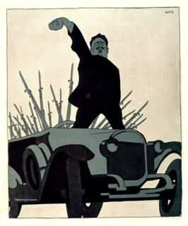 Caricature of Karl Liebknecht, by Gulbranson
