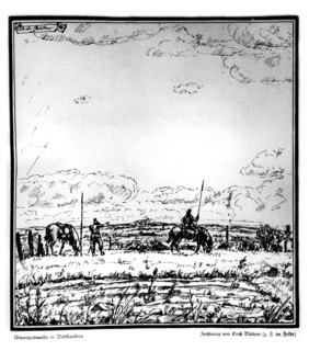 Büttner, German patrol in occidental Flanders