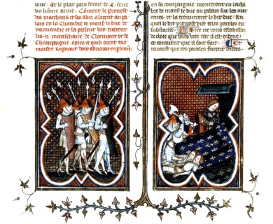 Grandes chroniques de France, Meurtre des maréchaux de Normandie et de Champagne