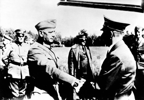 Opération Pologne. Hitler et le général von Rechenau, commandant l'armée du Sud