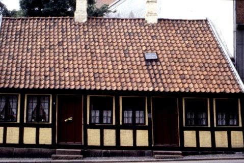 Odense. Maison où H. C. Andersen (1805-1875) passa son enfance