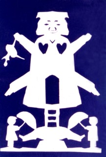 H. C. Andersen (1805-1875): Paper cut