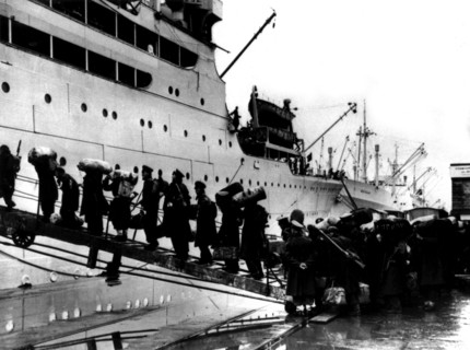 British troops embarking