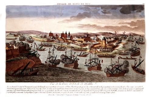 De Vink, Vue de la prise de Malte par Bonaparte, 1798
