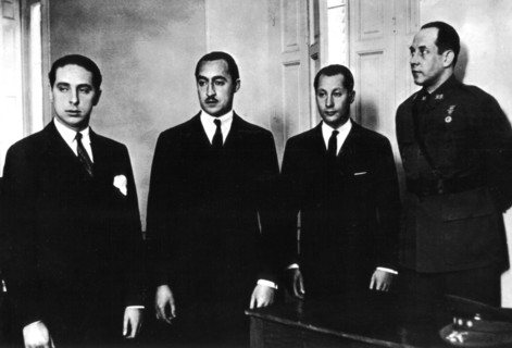 Les fils de Primo de Rivera devant le conseil de guerre de Madrid (1932)