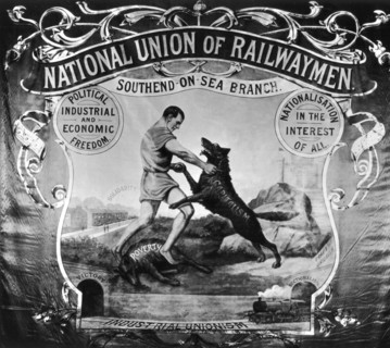Banner of the National Union of railwaymen