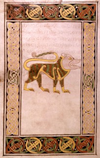 Book of Durrow. Fantasy animal