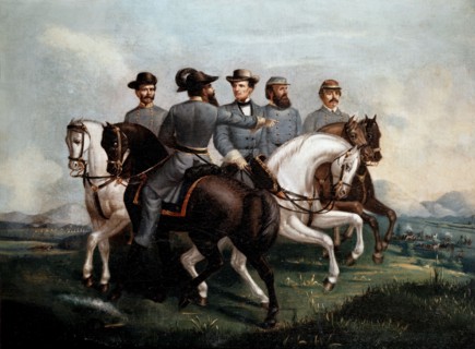 Généraux confédérés après la première bataille de Bull Run en 1861