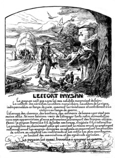 Prouvé, 'Support the French farmers who contribute to the war effort', 1918