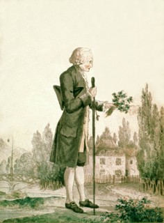 Anonymous, Jean-Jacques Rousseau collecting plants in Ermenonville