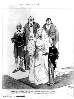 Satirical cartoon by Kirby about President Hoover's policy