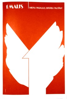 Affiche de propagande de Laimonis Sensbergs. "1er mai 1979"