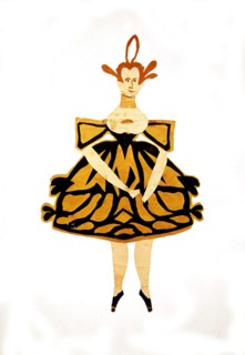 Hans Christian Andersen, découpage papier : Danseuse