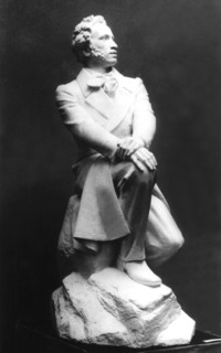 Sculpture représentant Alexandre Pouchkine (1799-1837)