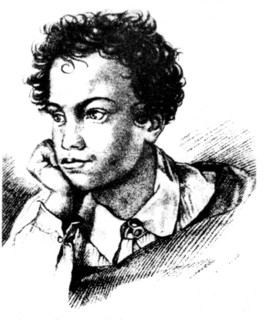 First portrait of Alexander Pushkin (1799-1837)