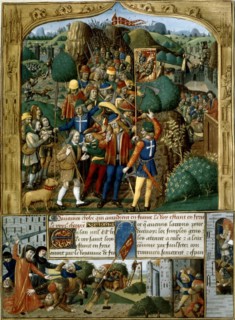 Miniature in "Le livre des faiz Monseigneur Saint Louis". La croisade des pastoureaux