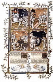 Great Chronicles of France. The landing of Greek soldiers from Troy. The founding of Sicambria by Francion. Victory of the Franks over Emperor Theodosius I