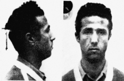 Police research card about Ben Bella