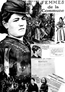 Commune women. Photomontage published in the newspaper "l'Humanité", in a special issue about the Paris Commune.