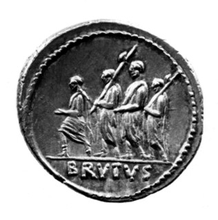 Coin (denier) representing Brutus the Elder
