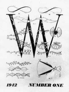 First issue of the surrealist magazine "VVV", founded by Breton, Duchamp and Ernst