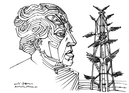 Masson, Portrait of André Breton