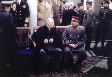 Conférence de Yalta (Crimée). Roosevelt et Staline