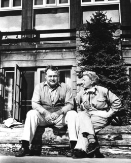 Ernest Hemingway (1899-1961) et sa femme Mary Welch