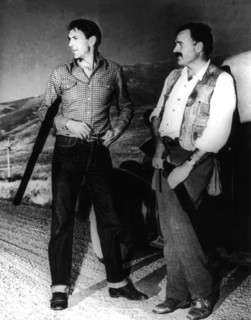 Gary Cooper and Ernest Hemingway hunting in Sun Valley