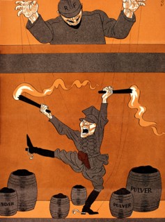 Satirical cartoon by Schilling in 'Simplicissimus' (1933)