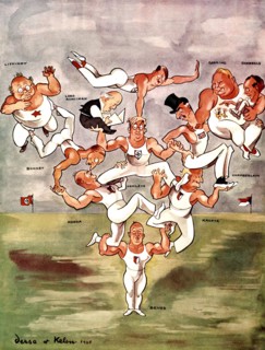 Caricature de Derso et Kelen à propos de la Tchécoslovaquie (1938)