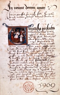 Joan of Arc facing her judges