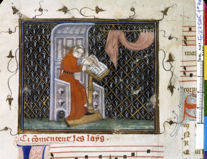 Miniature in "Poètes et musiciens"