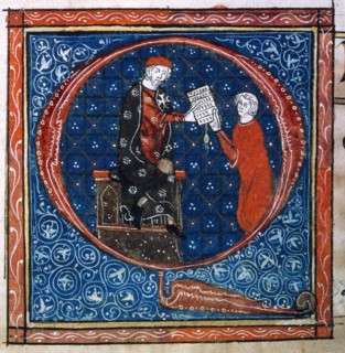 Handing of the Charter of the Montsaures' customs, Haute-Garonne département, France