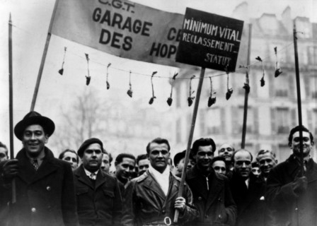 Manifestation de la C.G.T. à Paris en 1936