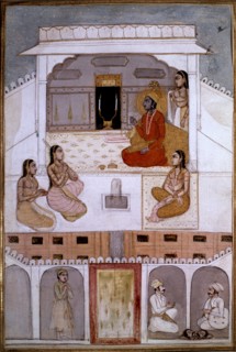Indian miniature. Lucknow school. Dijaka Raga