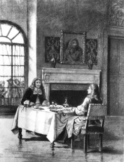 M. de Saint-Marc dining with the Man in the Iron Mask