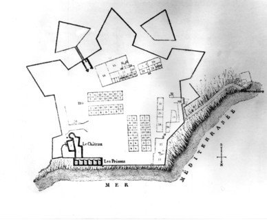Plan du Fort royal de l'île Sainte-Marguerite où fut incarcéré le masque de fer