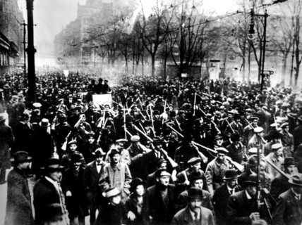 Spartakists demonstration